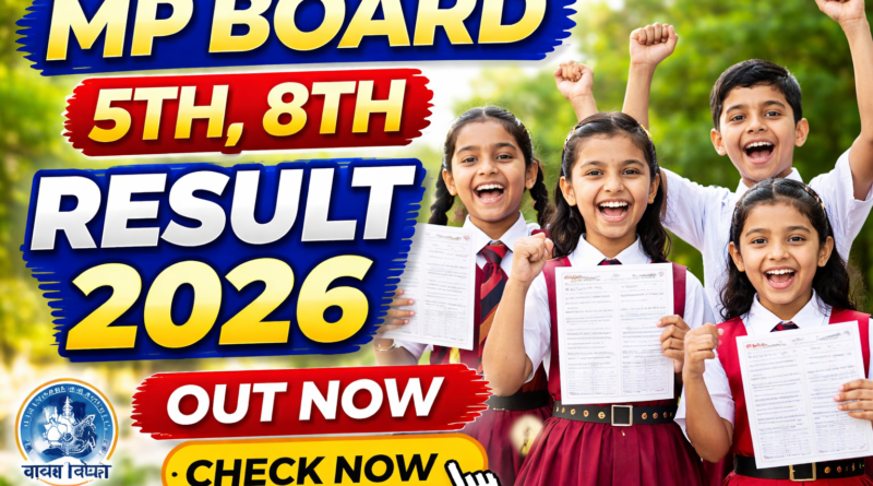 RSKMP Result 2026 Class 5 and 8 MP Board students checking result online