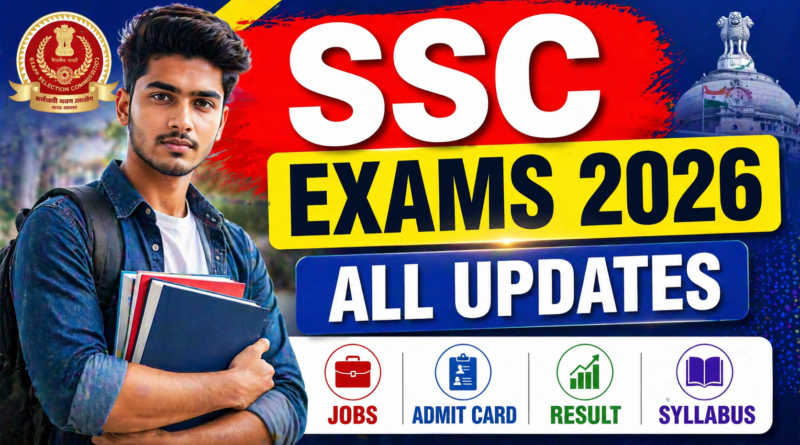 SSC Exams 2026 Latest Updates Jobs Admit Card Result Syllabus