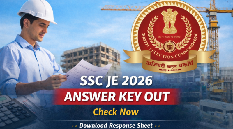 SSC JE Tier-II Answer Key 2026 response sheet download