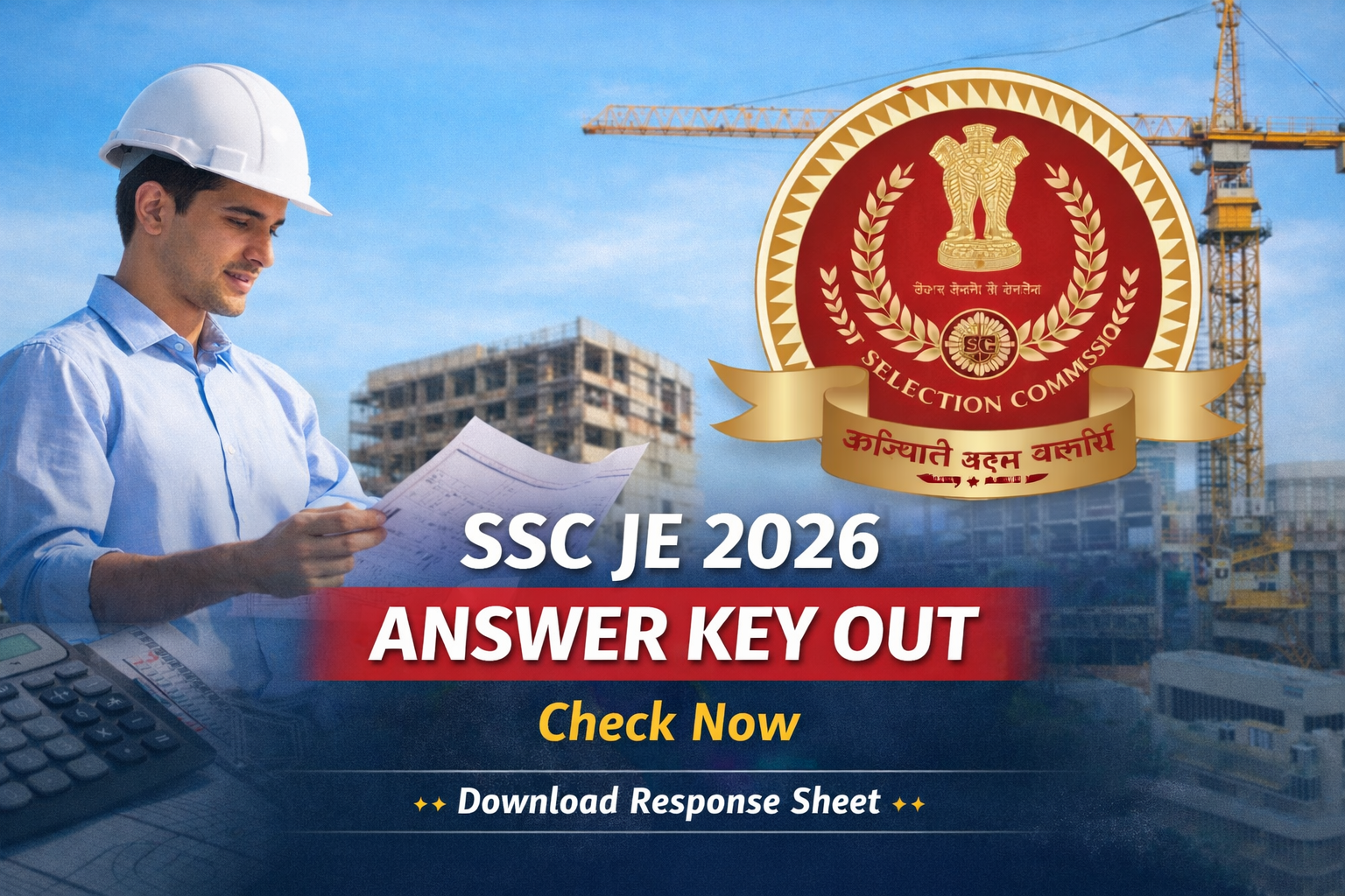 SSC JE Tier-II Answer Key 2026 OUT Now: Check Direct Link & Response Sheet