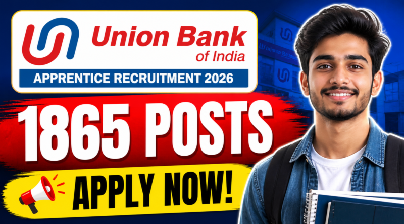 Union Bank Recruitment 2026 apply online apprentice posts