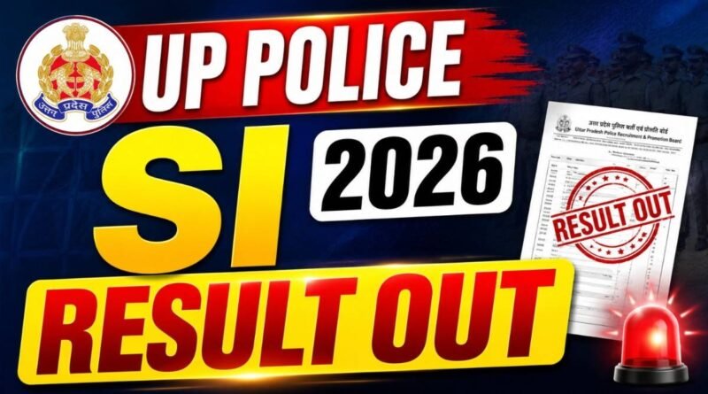 UP Police SI Result 2026 OUT check result PDF